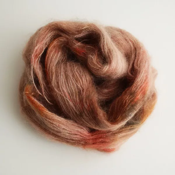 Mohair & Soie - Coloris marron glacé