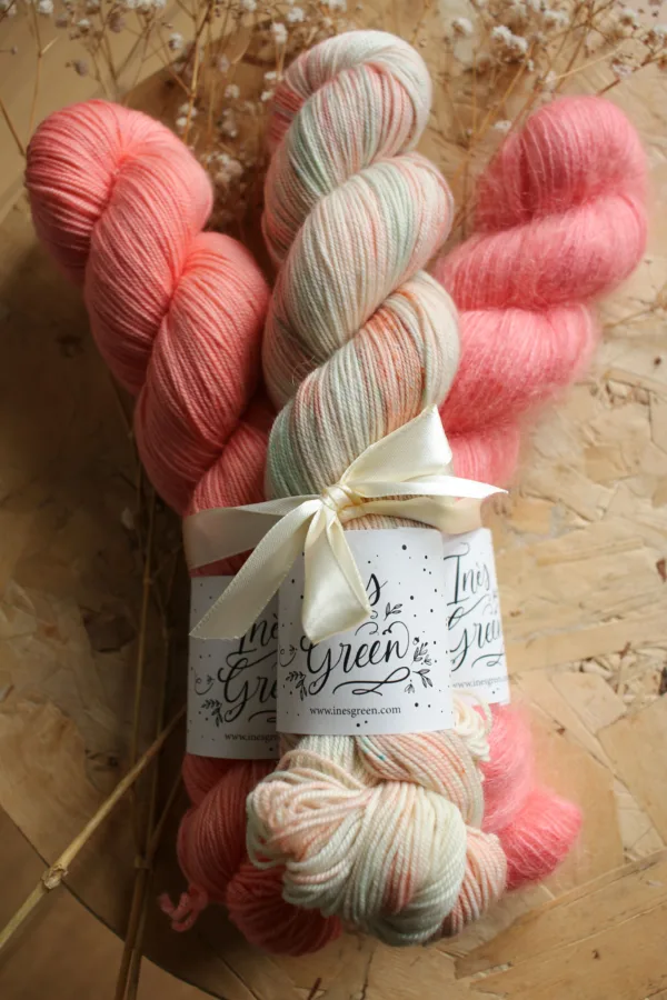 Kit Châle Nuage rose