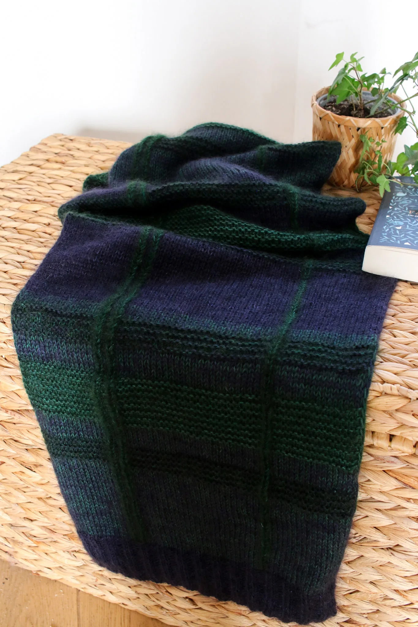 Kit écharpe Charlie - Bleu Vert (Laine et Patron PDF) – Image 5