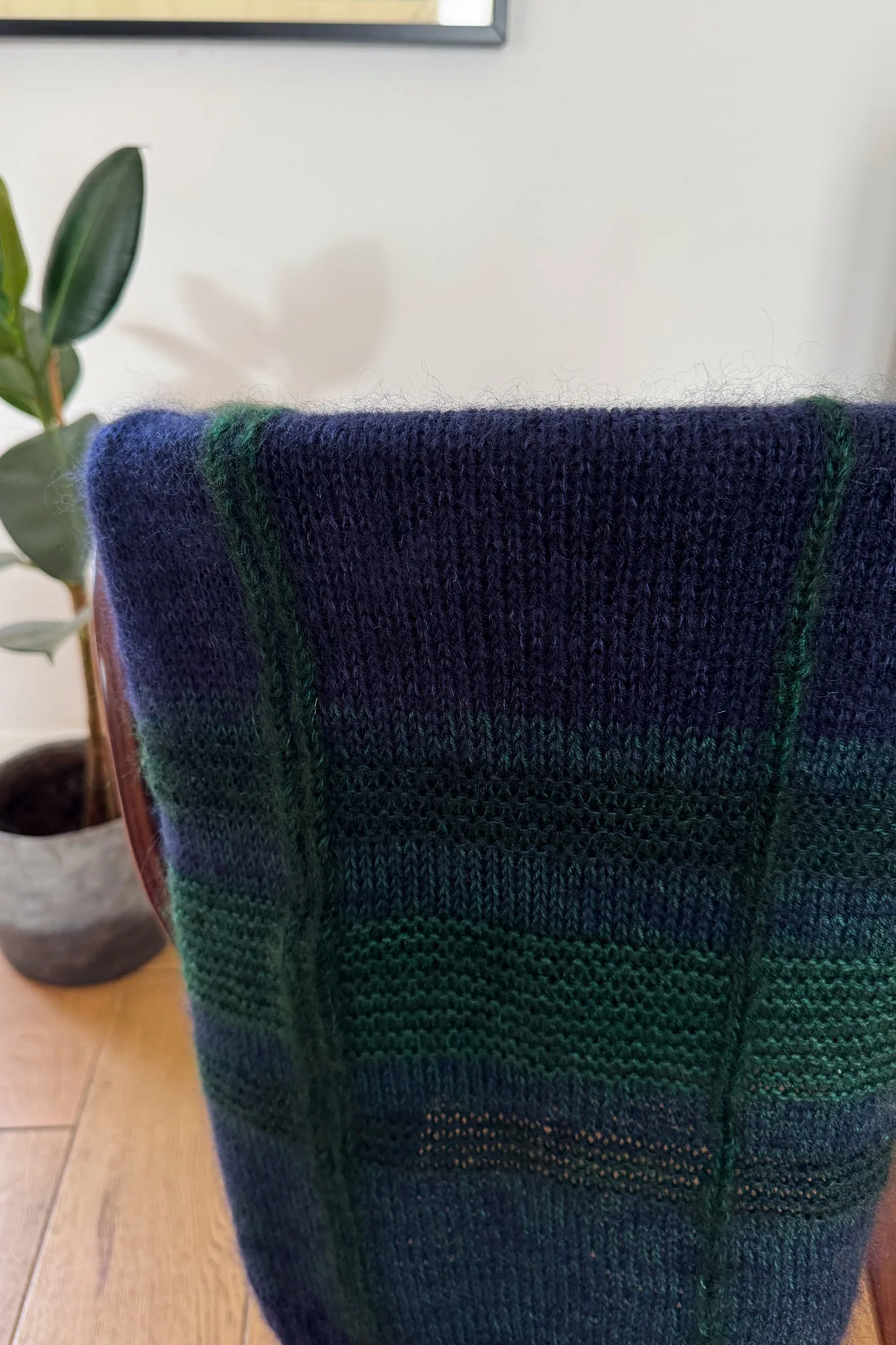 Kit écharpe Charlie - Bleu Vert (Laine et Patron PDF) – Image 8