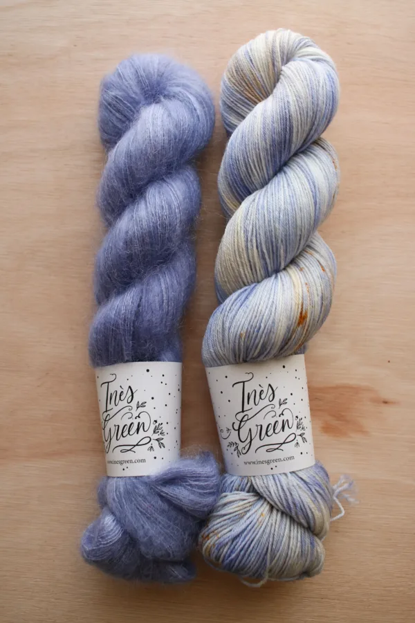 Kit 2 écheveaux Golden Sky & Fleur bleue