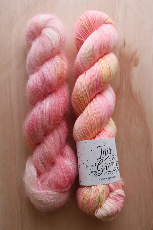 Kit 2 écheveaux Sunny Bloom & Rose Garden