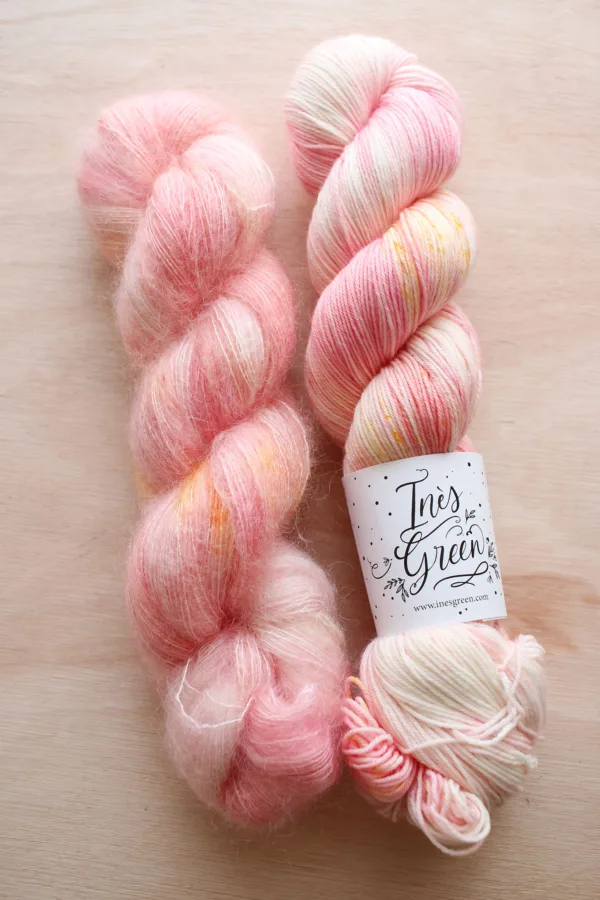 Kit 2 écheveaux Rose Garden