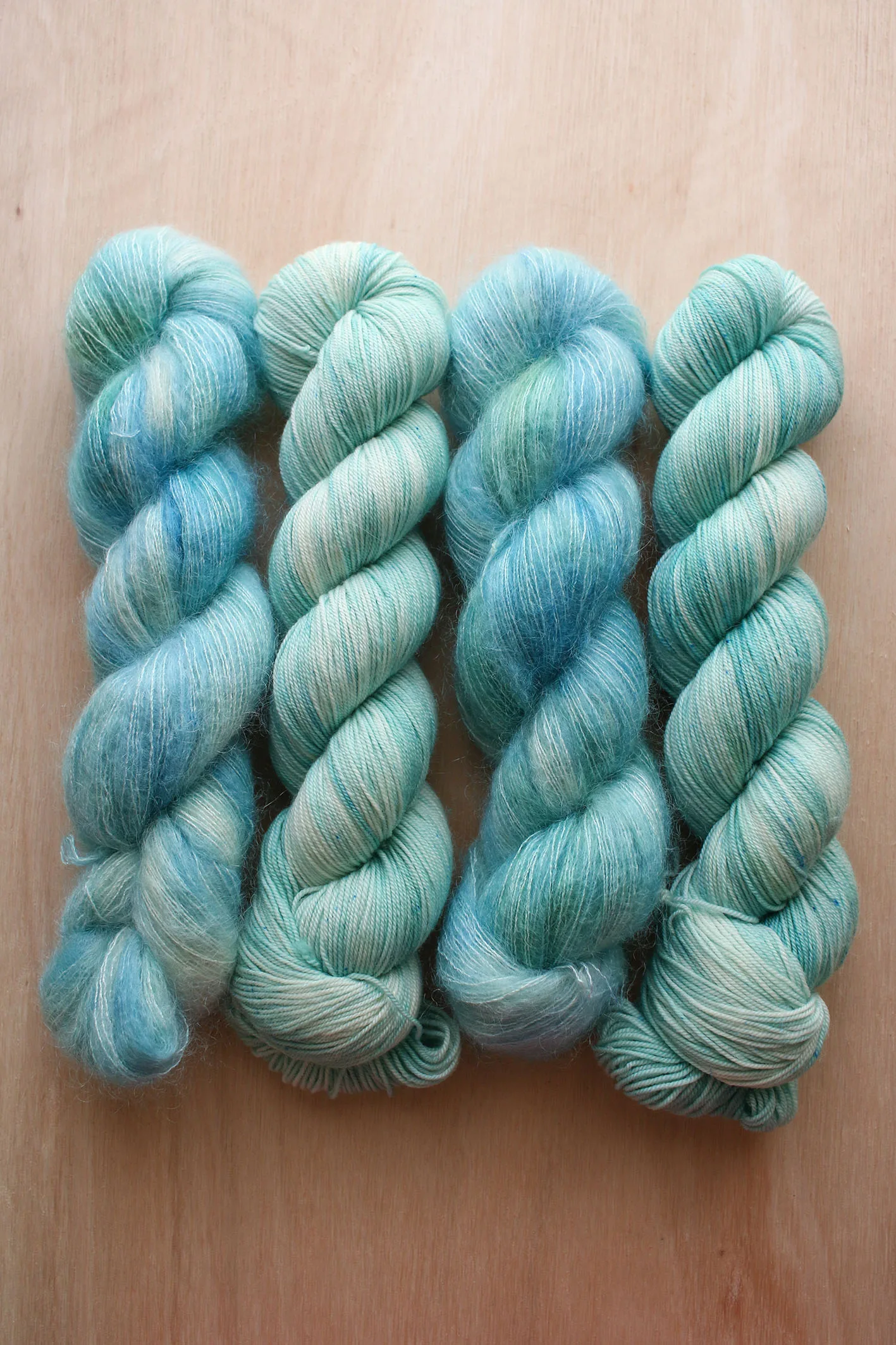 Kit 4 écheveaux Bleu menthe