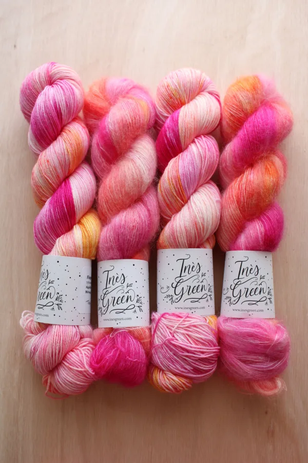 Kit 4 écheveaux Tequila Sunrise